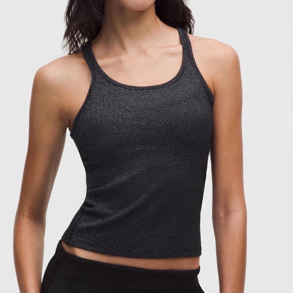 NWT Lululemon Hold Tight Thin Strap Tank Top Sparkle Size Small